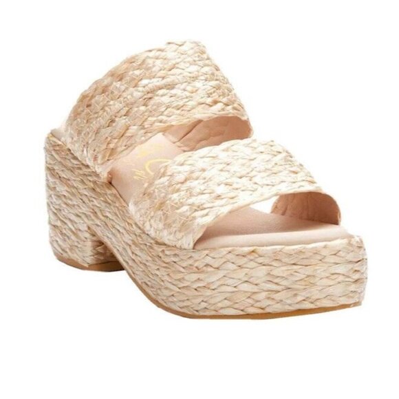 Matisse Shoes - BEACH by Matisse Raffia Ocean Ave Platform Sandals  Platform Heel 9M Vacation